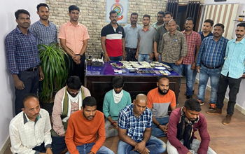 raid on gamblers Raigarh