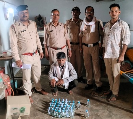 125 लीटर अवैध शराब एवं वाहन जब्त...