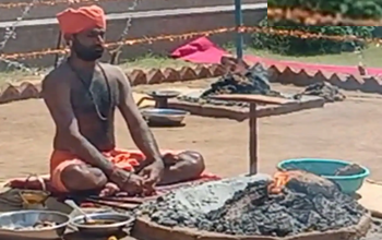 झुलसाने वाली गर्मी में भी ये संत कर रहे अग्नितप, शरीर को बना लिया है वज्र! तपस्या के समय रखते हैं कठोर व्रत...