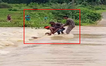 Flood News: जिले में बारिश का कहर: तेज बहाव में बहा युवक, ग्रामीणों की बहादुरी से बची जान...