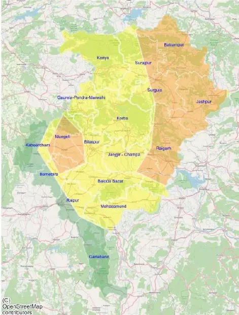 छत्तीसगढ़ में बारिश का येलो अलर्ट: कई जिलों में झमाझम का अंदेशा...