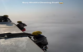 Burj Khalifa Viral Video: सफाई करने गया मजदूर 600 मीटर की ऊंचाई पर कांप उठा – बादलों के ऊपर दिखा खौफनाक नज़ारा