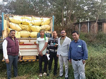 अवैध रूप से लाये जा रहे 30 क्विंटल धान और वाहन को किया गया जब्त...