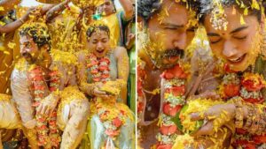 रश्मिका-विजय ने हल्दी में खेली होली, रंगों और फूलों में हुए सराबोर…