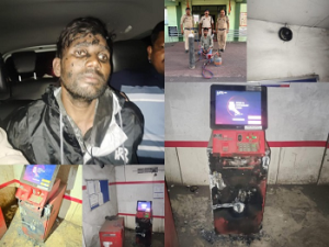 CG- ATM चोरी की कोशिश नाकाम: गैस कटर से मशीन तोड़ रहा था आरोपी, पुलिस ने रंगे हाथों पकड़ा…