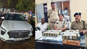 CG- नेशनल हाईवे-30 पर पुलिस की बड़ी कार्रवाई: संदिग्ध कार से 65 लाख नकद बरामद, कारोबारी से पूछताछ जारी…