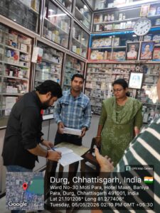 दुर्ग जिले में औषधि विक्रेताओं की सघन जांच, तीन फर्मों को नोटिस…