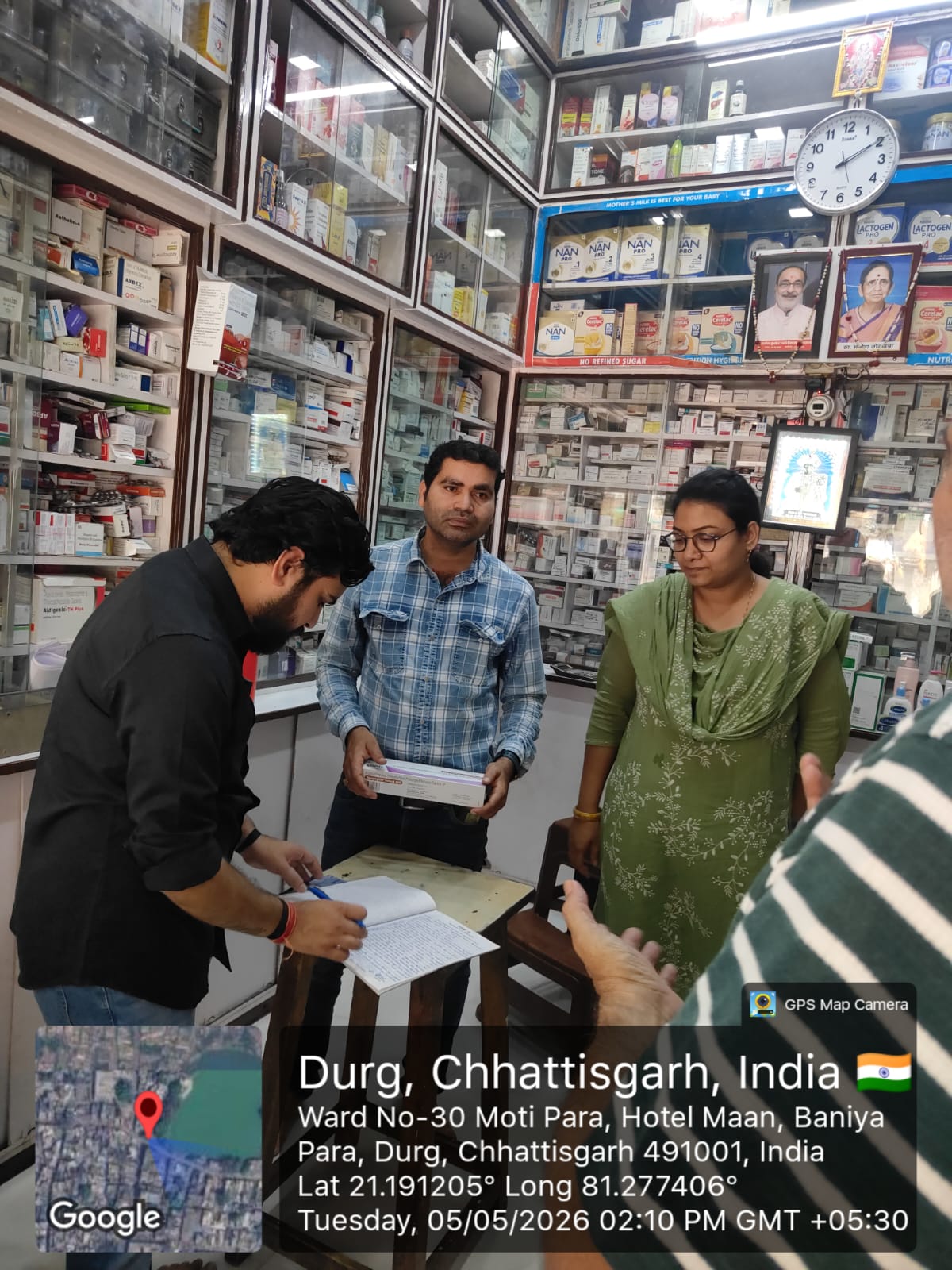 दुर्ग जिले में औषधि विक्रेताओं की सघन जांच, तीन फर्मों को नोटिस