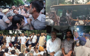 CG- राहुल गांधी-भूपेश बघेल की हिरासत के विरोध में रायपुर में कांग्रेस का उग्र प्रदर्शन, लोकभवन मार्च के दौरान पुलिस से झड़प…