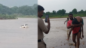 CG- उफनते नाले में बही कार, एक के लापता होने की आशंका; इधर अरपा नदी में मिला युवक का शव…