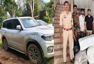 स्कॉर्पियो में छिपाकर ले जा रहे थे 69 लाख का गांजा, पुलिस ने 138 किलो से ज्यादा माल पकड़ा; 2 गिरफ्तार…