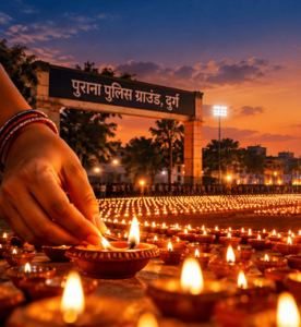 आज 6.71 लाख ‘आशीर्वाद के दीयों’ से जगमगाएगा दुर्ग, पुराने पुलिस ग्राउंड में जलेंगे सवा लाख दीप…