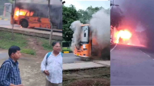 CG- मंत्रालय स्टाफ बस में अचानक लगी भीषण आग, ड्यूटी से लौट रहे कर्मचारियों में मची अफरा-तफरी…
